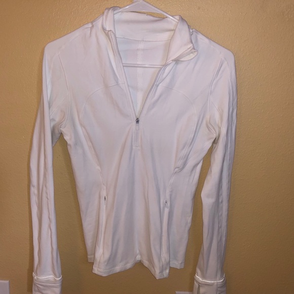 Lululemon brand new white quarter zip - Picture 1 of 2